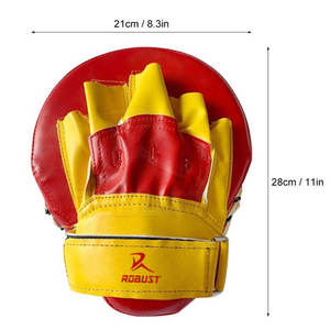 Pads de frappe en cuir au design épuré pour l'entraînement de boxe, avec évacuation de l'humidité, prise ferme et légère, et options personnalisables - Product Image 5