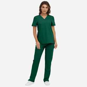Dental Clinic Nursing Uniform <b>Sets</b> Short Sleeve Medical Scrubs Uniforms Women and Men Surgical Hospital Uniforms - Product Image 1