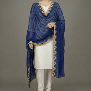 Voile Hijab en Chiffon Brodé Floral de Luxe avec Strass 2026 – Léger, Respirant, Écharpe Musulmane d'Été – Prix Usine - Product Image 5