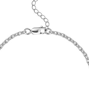Bracelet tennis argenté avec breloque numérique décorative – Accessoire de mode élégant pour femme, idéal pour mariage ou cadeau - Product Image 4