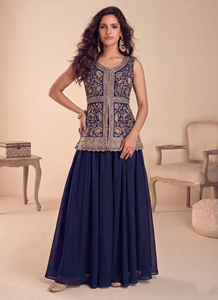 Des ensembles Sharara pour femmes qui offrent un look élégant pour les mariages, les festivals et toutes les occasions. Achetez directement auprès du fournisseur en gros. - Product Image 3