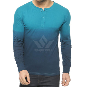 Camiseta de Punto de Manga Larga para Hombre, Color Negro y Rojo, Cuello Redondo, Corte Ajustado Informal, Logotipo Frontal, Secado Rápido - Product Image 3