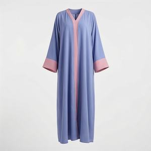Abaya élégante de qualité supérieure en satin pour femmes musulmanes, style islamique, manches longues, vente en gros, commande en gros, mode élégante - Product Image 1