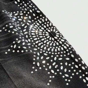 กางเกงยีนส์ขาสั้นทรงปกติแบบลำลอง ผ้าฝ้าย 100% สีพื้น สำหรับผู้ชาย ระบายอากาศได้ดี เป็นมิตรกับสิ่งแวดล้อม แห้งเร็ว ผลิตตามสั่ง - Product Image 4