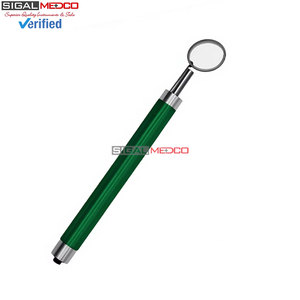 Premium Quality Dental Mouth <b>Mirror</b> with <b>LED</b> Light Green Color Handle Stainless Steel Oral Examination Diagnostic Instrument - Product Image 6