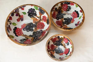 Bol en bois émaillé le plus vendu avec taille personnalisée disponible en gros en provenance d'Inde - Product Image 4