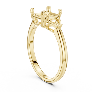 High Quality Trio <b>Ring</b> With Asscher & Trillion Cut Lab Grown Diamond <b>Ring</b> Wholesale Price Jewelry <b>Crafted</b> From 14K Yellow Gold - Product Image 4