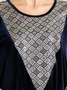 Nouvelle Abaya en velours de Dubaï de qualité supérieure, design de vêtements islamiques en gros, vêtements pour femmes en polyester antistatique, style turc, Abaya en velours - Product Image 6