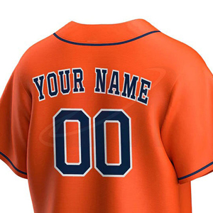 Camiseta de Béisbol Personalizada para Hombre, Color Naranja, Cuello en V, Botones, Transpirable, Poliéster, Manga Corta, Uniforme de Equipo con Nombre Impreso en la Espalda - Product Image 5