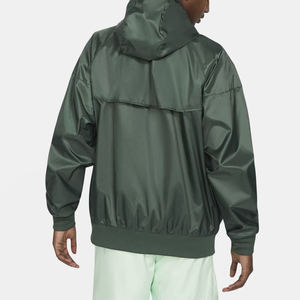 <b>Men</b> Classic Hooded Windbreaker <b>Jacket</b> Lightweight Soft Casual Zip Front Waterproof Breathable Winter Regular Fit Outdoor - Product Image 2
