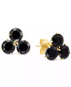 Pendientes Onyx Trillium Flower Stud en Oro 14k | Macy's - Product Image 1