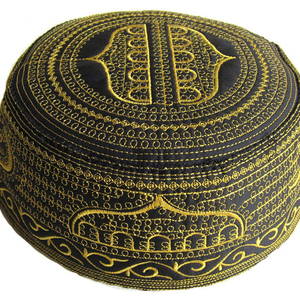 Best Selling Wholesale Embroidery Muslim Prayer <b>Cap</b> Customized Material Adjustable Size <b>Men</b> Ramadan Eid Gift <b>Caps</b> OEM Service - Product Image 6