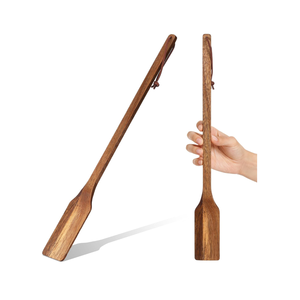Espátula larga de madera de acacia premium, paleta de madera para cocinar y mezclar, venta al por mayor desde Vietnam - Product Image 1