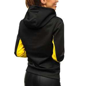 Sweat à capuche décontracté pour femme grande taille, imprimé personnalisé, 100 % coton, couleur unie, épaules tombantes, coupe ample, logo brodé - Product Image 2