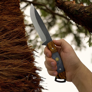 Custom Handmade D2 Steel Fixed Blade Ambidextrous Hand Forged 8-9.9in <b>Bone</b> <b>Handle</b> Hunting Survival Outdoor Camping <b>Knife</b> OEM ODM - Product Image 2