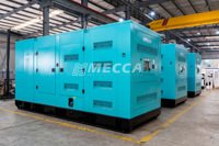 Générateur diesel MECCA MC525C 350KW/438KVA triphasé 60Hz, démarrage automatique/à distance, type ouvert silencieux, 110-480V, industriel et commercial