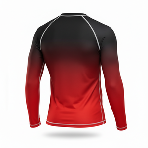 เสื้อแรชการ์ดแขนยาวสำหรับผู้หญิงและผู้ชาย แห้งเร็ว ป้องกันรังสียูวี สำหรับเล่นเซิร์ฟ ว่ายน้ำ บีเจเจ เอ็มเอ็มเอ็ม ยิวยิตสู และกีฬาต่อสู้ - Product Image 2