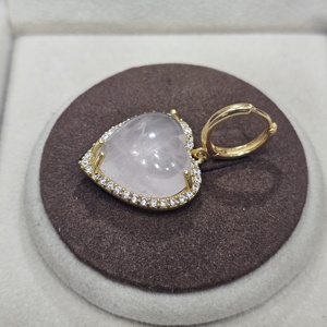 จี้เงินแท้จี้925ตัดมรกตสีทองทันสมัยจี้เครื่องประดับชั้นดีและเสน่ห์ - Product Image 3