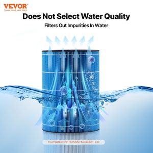 Paquete de 2 filtros de repuesto para humidificador evaporativo BZT 234 de 5L, fácil instalación, uso doméstico - Product Image 2