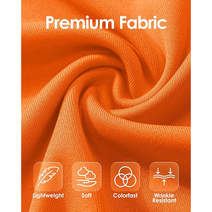 Sudadera Casual de Manga Larga con Capucha para Hombre, Color Naranja, de Secado Rápido, Corte Ajustado, Tejido de Poliéster, para Verano - Product Image 5