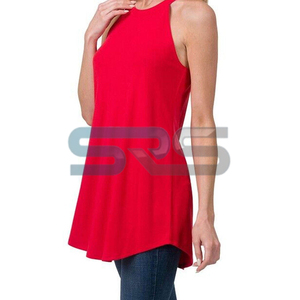 Últimas Novedades: Camiseta sin Mangas para Mujer, Transpirable, Tejida, Ecológica, de Secado Rápido, Cuello Redondo, Estilo Casual, Color Sólido, Servicio OEM - Product Image 6