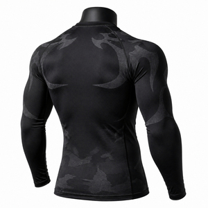 Trendy <b>Men</b> <b>Rash</b> <b>Guard</b> Made With Premium Fabric Flexible Construction Comfortable Fit Reinforced Seams And Reliable Finishing - Product Image 4