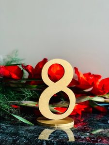 Silver Wedding <b>Table</b> Numbers, Wooden <b>Table</b> Numbers with Base, Laser Cut Custom <b>Table</b> Numbers, Elegant Wedding <b>Table</b> Decor - Product Image 5