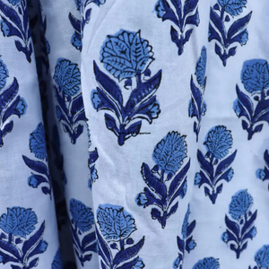 Beautiful Floral Cotton Hand <b>Drawn</b> Printed Summer Dress for Women's Casual Wear 3/4 Sleeves Quick Dry - Product Image 5