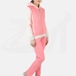 Wholesale Price Light <b>Weight</b> New Arrival Casual Fashion Outdoor <b>Women</b> Tracksuit Zipper Closer Hoodie & Pant Tracksuits <b>Sets</b> - Product Image 2