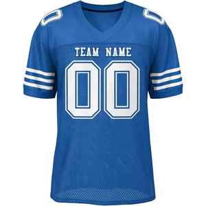 2k26 Nouveau style de maillot de football américain personnalisé pour hommes, col en V, manches courtes, uniforme d'équipe, chemise athlétique de performance - Product Image 3