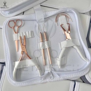 2026 OEM ODM Wholesale Rate Premium Quality Stainless Steel Professional Salon Quality Hair Extension <b>Tools</b> Kits Low MOQ Good - Product Image 1