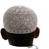 Oferta Especial: Gorros de Oración Islámicos Kufi Tupi para Hombre, Color Sólido, Tejido de Malla, 100% Algodón, Formales, Personalizables, para Uso Diario en Todas las Estaciones
