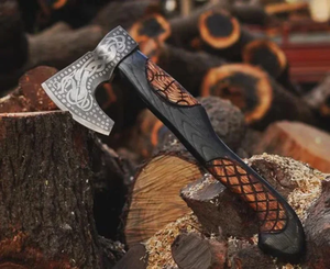 LEGACY BLADES Hacha Tomahawk Industrial Hecha a Mano con Mango de Madera y Hoja de Acero de Alto Carbono, Diseño Celta Personalizable OEM para Exteriores - Product Image 5