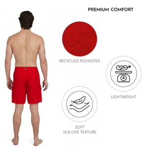 Shorts de plage pour hommes, pour utilisation sur terre et en eau, tissu extensible polyvalent, séchage rapide, pour la randonnée, la natation et la pêche - Product Image 3