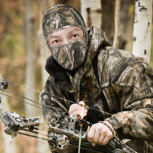 Masque facial pour la randonnée, la chasse en plein air, la pêche, le cyclisme, la course à pied, la protection solaire, 100% polyester, respirant, imperméable, anti-poussière, résistant au vent - Product Image 2