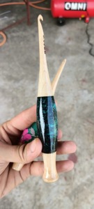 Belladec Handcrafted Ergonomic Resin <b>Crochet</b> <b>Hook</b>-Durable & Eco-Friendly for Hand Knitting - Product Image 2