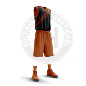 Uniforme de basketball de qualité supérieure, confectionné en tissu polyester, offrant une coupe athlétique, une respirabilité et une résistance longue durée pour les matchs. - Product Image 2