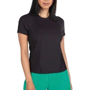 Camiseta deportiva de protección solar para mujer, para pesca al aire libre, Fitness, informal, cuello redondo, manga corta, ropa suave y cómoda - Product Image 3