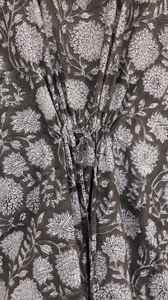 Women Grey Cotton <b>Kaftan</b> Dress Summer Beach Cover Up Boho Resort Wear - Product Image 4