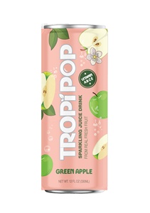 เครื่องดื่มผลไม้ผสมชาไข่มุก TROPIPOP รสผลไม้ต่างๆ ขนาด 330 มล. บรรจุกระป๋อง 10 รสชาติ อายุการเก็บรักษา 24 เดือน ได้รับการรับรองฮาลาล/HACCP/FSSC ดื่มดีที่สุดเมื่อเก็บในอุณหภูมิปกติ - Product Image 3