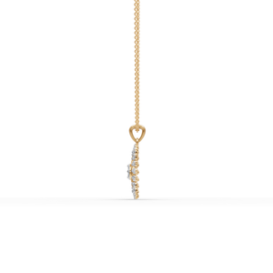 Pendentif en diamant cultivé en laboratoire motif soleil éclatant, breloques élégantes et uniques en diamant - Product Image 4