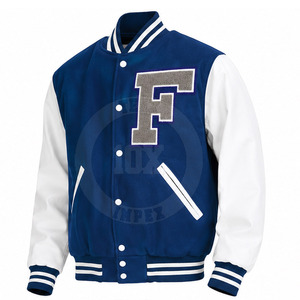 Premium Casual Letterman Jacket Heavyweight Wool Blend Embroidered Patch Snap Front Street Inspired Winter Jacket - Product Image 6