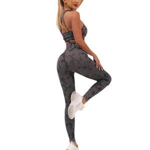 Conjunto de Yoga Personalizado de Tallas Grandes, Sexy, con Efecto Push-Up, Ropa Deportiva de Cintura Media para Mujer, Ecológico y Resistente al Agua - Product Image 5