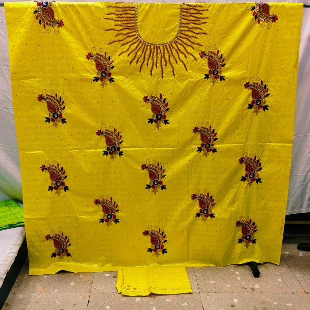 bazin riche with stones&beads bridal lace fabric african bazin riche embroidery