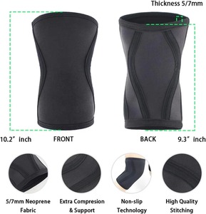Breathable Nylon <b>Knee</b> <b>Compression</b> Sleeve with Strong Grip <b>Support</b> for Adults Customized <b>Compression</b> Workout Gym Accessories - Product Image 4