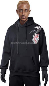 Sialkot Pakistan sweat à capuche brodé personnalisé sweat à capuche pour homme 100% coton hommes sweats à capuche basiques coton mélangé - Product Image 4