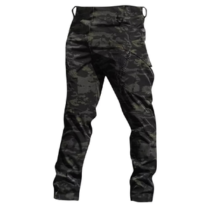 Men's Winter Soft <b>Shell</b> Waterproof Camouflage Hunting Pants with Custom Logo Front Print for Outdoor Work - Product Image 2