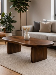 Table basse décorative faite à la main, mobilier moderne pour salon, décoration écologique pour la maison - Product Image 1