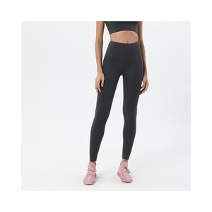 High Quality High Waisted Yoga <b>Leggings</b> Solid <b>Pattern</b> Spandex/Polyester Seamless Breathable Fitness Wear for Women - Product Image 3