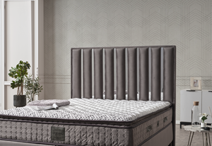 Drap de lit en velours rembourré Double King simple Twin Super King size-gris, argent, noir, crème et toutes les couleurs - Product Image 3